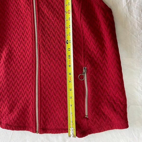 Ruby Rd. Jackets & Blazers - Ruby Rd Maroon quilted sleeveless vest size 2X